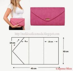 a woman is holding a pink purse and measurements for the size of her handbag