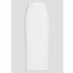 The Textured Rib Skirt From Joseph Is A Classic Pleated Style With A Rib Design That Adds Definition. This Knitted Midi-Length Skirt Features An Elasticated Waistband For Comfort Dressing. Textured Rib Knit Viscose And Nylon-Blend Mid-Length Skirt In Off-White. Mid-Rise. Elasticized Waistband. Vented Outseam. Supplier Color: Off-White 79% Viscose, 21% Polyamide. Nwt, Size S White Fitted Midi-length Pleated Skirt, Classic White Midi Bottoms, Classic White Midi Length Bottoms, Midi Skirt Png, White Knitted Skirt, Rib Knit Skirt, Skirt Png, Rib Skirt, Fitted Midi Skirt