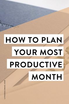 a laptop computer sitting on top of a desk next to a pen and paper with the words how to plan your most protective month