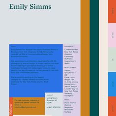 the front and back cover of a book with different colored squares on it, including text