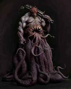 Lovecraft Monsters, The Dark Lord, Demon Art, D&d Dungeons And Dragons, Creature Feature