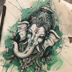 Ganesha Ink Master Tattoo Files Ganesha Sketch, Ink Master Tattoos, Flower Of Life Tattoo, Ganesha Tattoo, Pencil Sketch Images, Cosmetic Tattoo, Greek Tattoos, Ink Master, Dark Tattoo