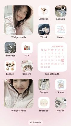 Cute Homescreen, Widget Design, Digital Organization, Cute App