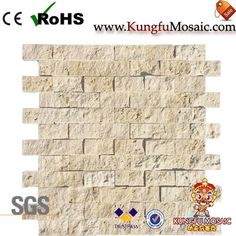 an image of a stone wall that looks like it is made out of white bricks