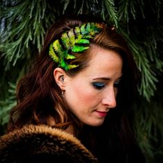 Leather Studio, Unique Headband, Leather Headband, Leather Headbands, Fern Leaf, Custom Wallet, Boho Headband, Themed Outfits, Tooled Leather