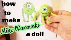 someone is making a crocheted monster doll