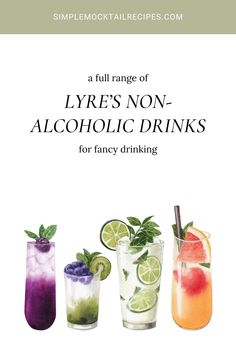 the front cover of a book with different types of alcoholic drinks in glasses and garnishes