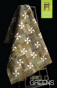 the cover of field greens quilt book