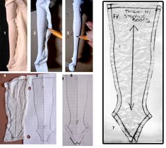 the instructions for how to make an over - sized legging pattern are shown here