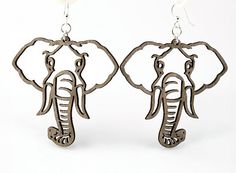 Elephant Earrings  Wood Earrings by GreenTreeJewelry on Etsy, $12.95 Elephant Face, Tree Jewelry, Elephant Earrings, Earrings Wood, Face Earrings, Green Tree, Earring Tree, Free Earrings, Jewelry Tree