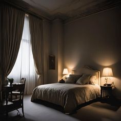 Dark bedroom ideas Aesthetic Dark Bedroom, Moody Dark Bedroom, Bedroom Design Dark, Dark Bedroom Design, Dark Bedroom Decor, Home Bedroom Ideas, Dark Bedroom Walls, Bedroom Aesthetic Dark, Dark Bedroom Ideas