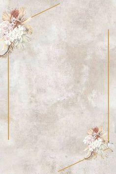 an artistic photo with flowers and gold lines on the bottom half of the frame, against a beige background