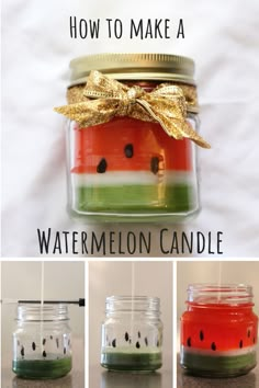 how to make a watermelon candle