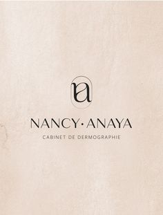 the logo for nancy - anaya, a cabinet dermographie