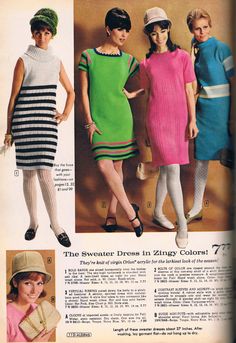 Aldens Catalog, 1968 Fashion, 60s Mod Fashion, 1960s Models, Rusty Lake, Fashion Through The Decades, Vintage Catalog, Vintage Doll Clothes