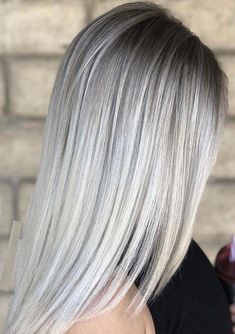 Best ideas of ice blonde long sleek and straight hairstyles for all those ladies who wanna wear some kind of unique hair colors to sport in these days. In this post you may find our best collection of hair colors that you may use to wear for various hair lengths and hair textures in 2018. The best thing about this cut is that it is fantastic option of hair colors to use for different seasons of the year. #bestlonghairstyles Sleek Straight Hairstyles, Grey Ombre Hair, Hair Color Unique, Ice Blonde, Hair Textures, Brunette Balayage Hair