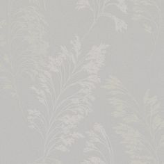 a white wallpaper with flowers and leaves on it's side, as well as the background