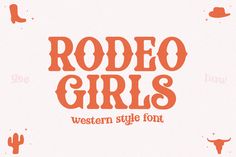 Rodeo Girls - Modern Western Font Rodeo Girls is a modern western font. This font is perfect for your svg designs, craft projects, graphic tees, quotes, logos and more! OTF/TTF included Thank you! All SVGs and fonts from So Fontsy include the free commercial use license. Free Fonts For Cricut, Rodeo Girls, Western Graphic Tees, Christmas Fonts