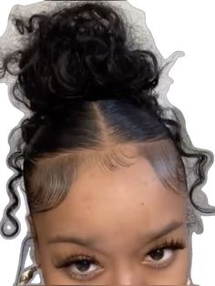 Short Curly Hair Ideas For Black Women, Bun With Edges Laid, Slick Hairstyles Natural Hair Curly, Relaxed Hair Aesthetic, Hairstyles For Medium Length Hair Natural, Hair Up Curly Hair Hairstyles, Curlyhead Hairstyles, Natural Baddie Hairstyles, Edges Black Women