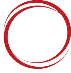 a red circle on a white background