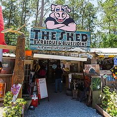 an outdoor market with lots of items for sale