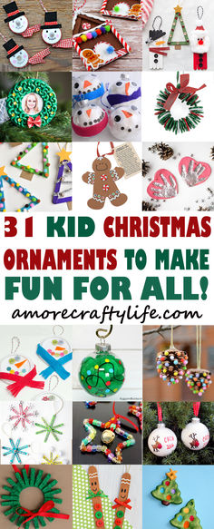 Christmas ornaments crafts Homemade Christmas Ornaments, Kids Christmas Ornaments, Ornaments To Make, Kids Ornaments, Christmas Ornaments Homemade, Christmas Things, Fun Crafts For Kids, Things To Eat