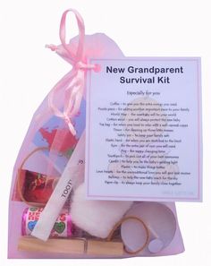 the new dad survival kit is packed with items for his daughter's first birthday