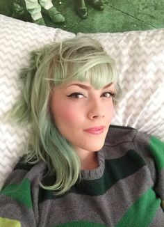 Sage Green Hair, Sage Hair, Moss Hair, Hair Color Images, Green Hair Dye, Fresh Sage, Mens Hair Colour