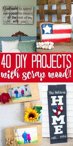 40 diy projects with scrap wood that are easy to make and great for home decor