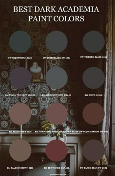 the best dark colored paint colors for walls and floors in your home or office, with different shades to choose from