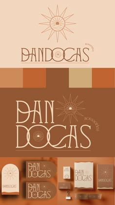 an advertisement with the words dan docas on it