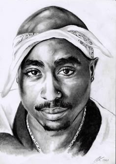 Drawing 2pac Drawing Sketch, Tupac Drawing Easy, 2pac Tattoo Design, 2 Pac Drawing, Tupac Sketch, 2 Pac Tattoo, Nas Drawing, Famous People Drawings, 2pac Drawing