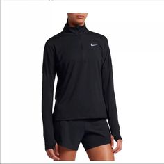 New With Tags Nike Dri Fit Long Sleeve Half Zip Pull Over Long Sleeve Running Shirt, Running Hoodie, Half Zip Top, Nike Long Sleeve, Training Tops, Running Shirts, Running Tops, Sportswear Women, Nike Outfits