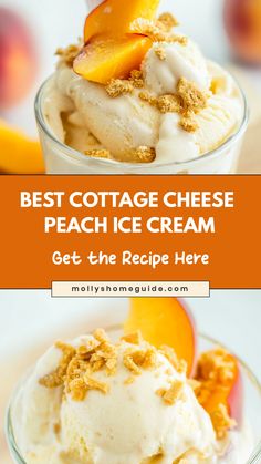 the best cottage cheese peach ice cream get the recipe here