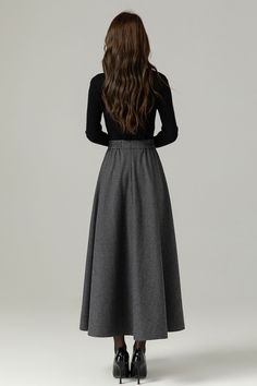 Winter Workwear Maxi Skirt With Lining, Winter Workwear Lined Maxi Skirt, Lined Maxi Skirt For Winter Workwear, Elegant Winter Maxi Skirt, Elegant Fitted Fall Wrap Skirt, Elegant Fitted Wrap Skirt For Fall, Winter Full Length Solid Skirt, Winter Full-length Solid Skirt, Elegant Solid Pleated Skirt For Winter