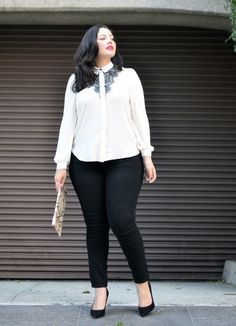 Image result for business casual women plus Elegant Work Outfits, Look Plus Size, Neue Outfits, Womens Business Casual, Moda Plus, Curvy Girl Fashion