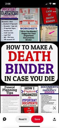 List Of Things To Do When Someone Dies, Emergency Binder Important Documents, Organize Important Documents Binder, Emergency Folder Important Documents, In Case Of Emergency Binder, Final Wishes, Life Organization Binder, Family Emergency Binder