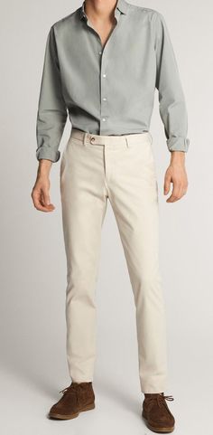 Men’s Neutral Outfit, Smart Formals For Men, Korean Formal Outfit Men, Semi Formal Men Outfit Casual Classy, Business Casual Male, Chinos Men Outfit, Brown Suede Shoes, Embrace Yourself, Outfit Hacks