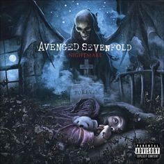 the album cover for avengeed sevenfold's nightmares