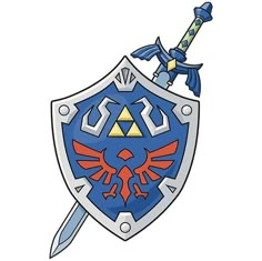 Legends Of Zelda Drawings, Legend Of Zelda Drawings Easy, Zelda Shield Tattoo, Hylian Shield Tattoo, Legend Of Zelda Drawings, Legend Of Zelda Tattoo Ideas, Links Shield, Legend Of Zelda Painting, Zelda Tattoo Ideas