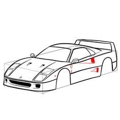 how to draw a sports car step by step