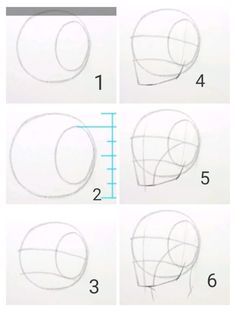 the steps to draw a human head