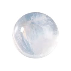 an image of a white marble ball on a white background with space in the middle