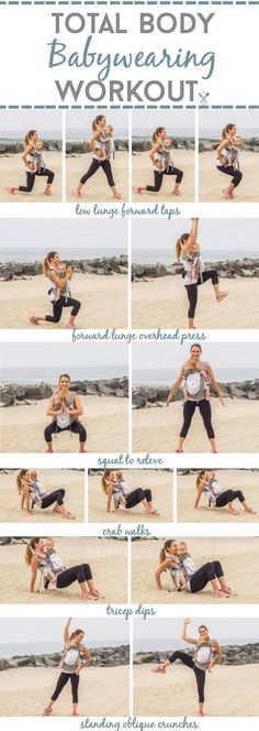 a woman doing yoga poses on the beach