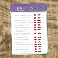 a mother's day question card with mustaches on it