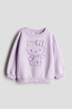 Kids' (2-8Y) Kids | H&M US Hello Kitty Clothes, Jumper Short, Outdoor Girls, Girls Art, Embroidered Blouse Designs, Sweatshirt Fabric, Maternity Swimwear, Swimwear Girls, Girl Falling