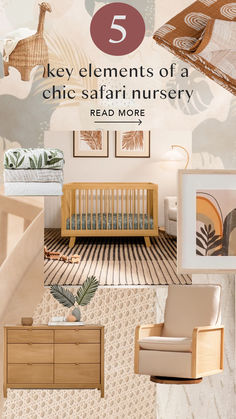 Discover the top 5 key elements to creating a chic safari nursery. From jungle-themed decor to playful wall accents, this guide is packed with nursery inspo that balances fun and sophistication. Perfect for parents seeking a modern yet fun space for their baby! Mid Century Modern Nursery, Nursery Trends, Tropical Nursery, Baby Nursery Themes, Nursery Decor Neutral, Nursery Room Inspiration, Nursery Inspo, Project Nursery, Nursery Wallpaper