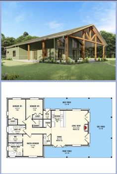 two story house plans with an open floor plan, and a second story one story home