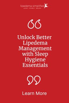 Explore the vital benefits of sleep hygiene for lipedema with Carrie Reedy of Lipedema Simplified. Discover how integrating the "food as medicine" concept with good sleep practices can significantly improve your lipedema management. Learn easy-to-follow tips for enhancing sleep quality and taking control of your health, even in life's busiest times. #SleepHygiene #LipedemaCare #HealthySleep #FoodAsMedicine #WellnessJourney #HealthTips Hygiene Essentials, Food As Medicine, Sleep Hygiene, Benefits Of Sleep, Healthy Sleep