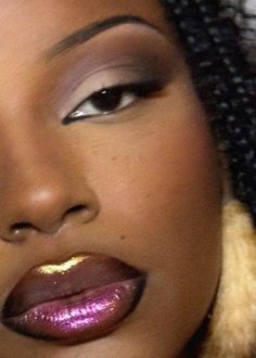 90s Makeup Look, Metallic Makeup, 90s Makeup, Makeup For Black Skin, Brown Skin Makeup, Glamour Makeup